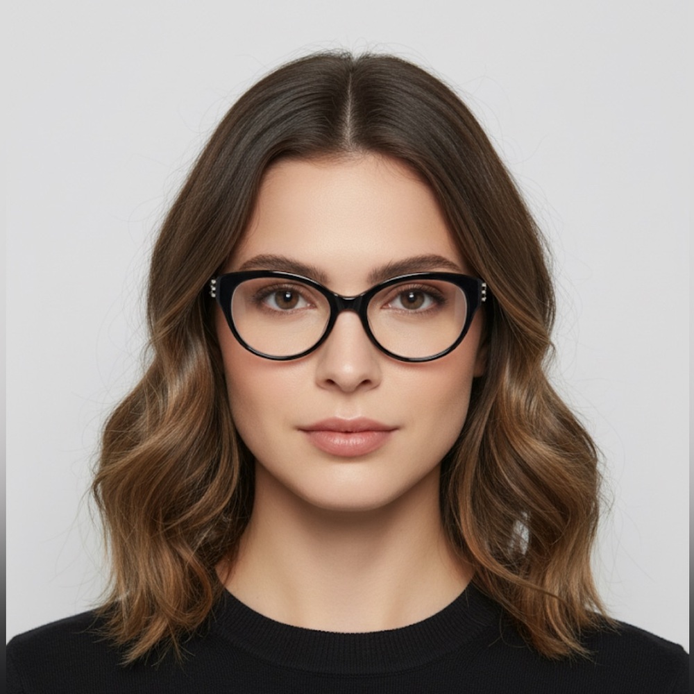 Missoni Black and Red Round Glasses made in Italy MI355V01